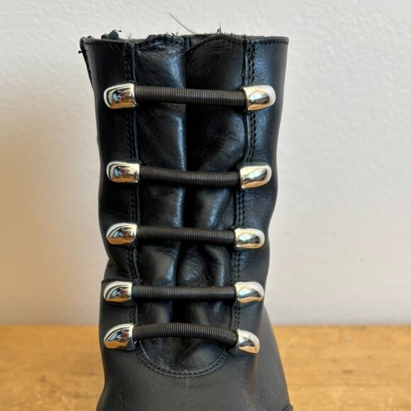 Fabianelli black leather ankle boots - Picture 4 of 9